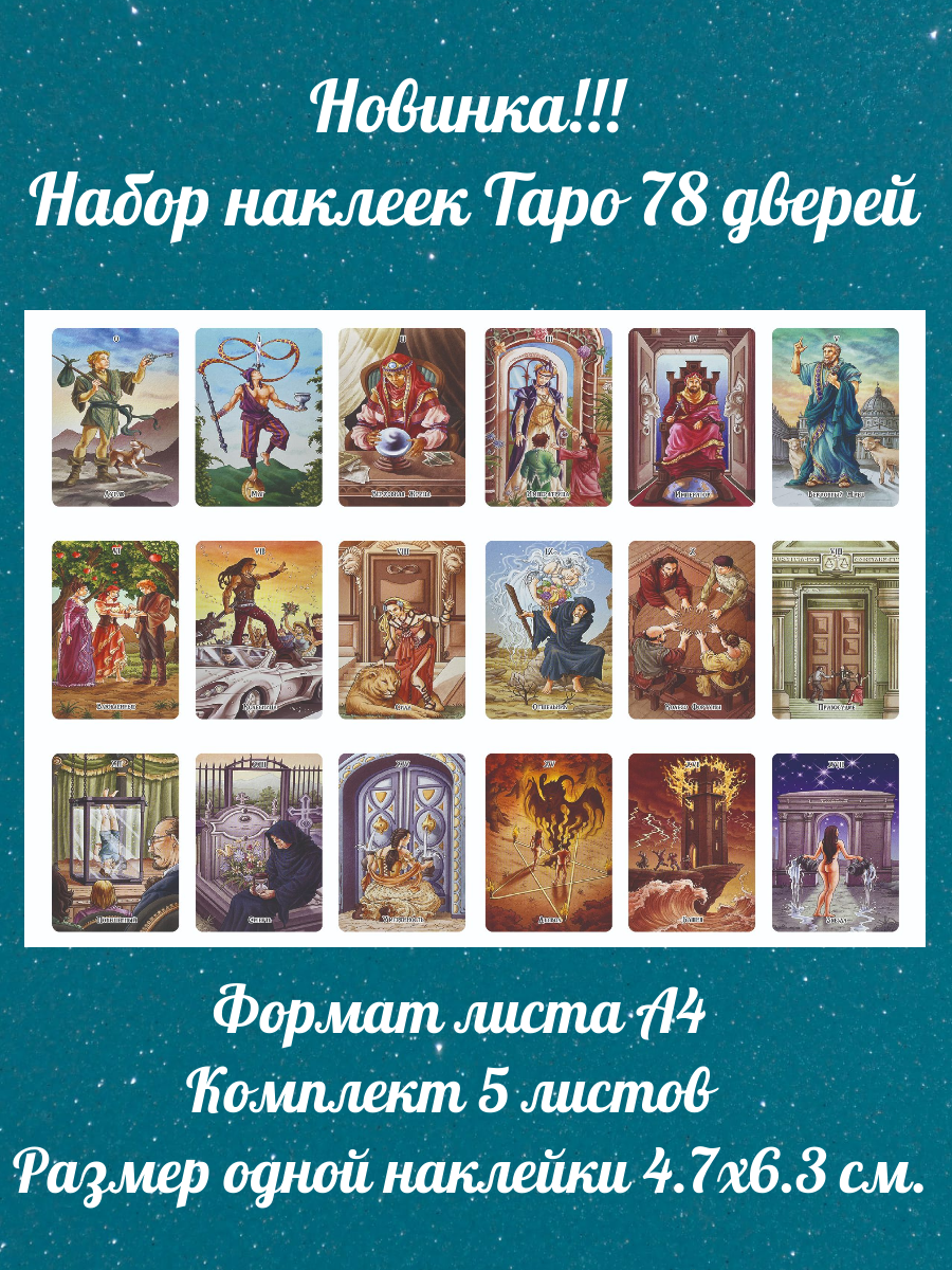 Наклейки 78 дверей